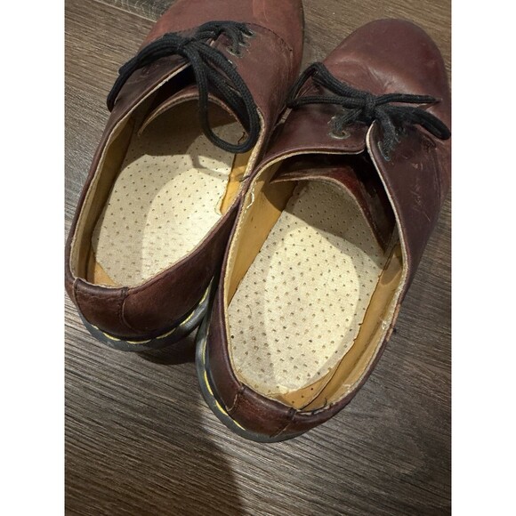 Vtg Dr Martens 1461 Made In England Brown Leather Oxfords Shoes US Men 10 main image 13